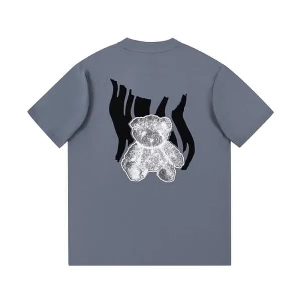 웰던 남/녀 크루넥 그레이 반팔티 - Unisex Gray Tshirts - wel006… - 1