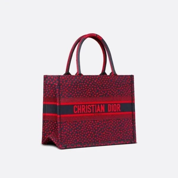 디올 여성 레드 북토트 - Womens Red Book Tote - dio01823x - 1