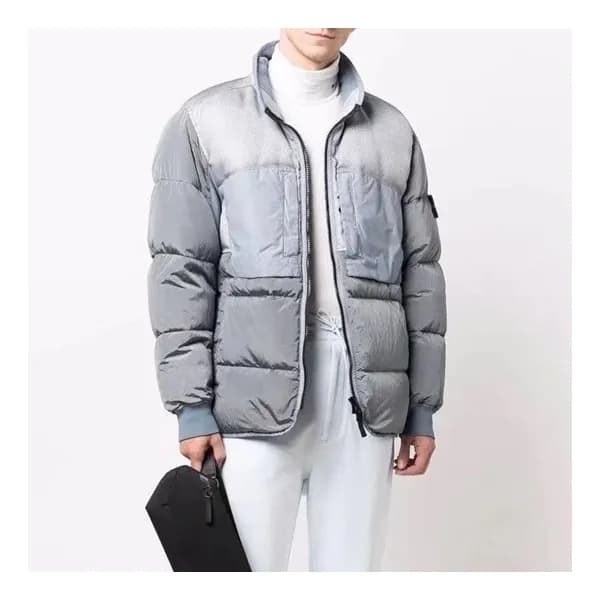 스톤아일랜드 남성 그레이 구스다운 패딩 - Stone Island Mens Gray Pad… - 1