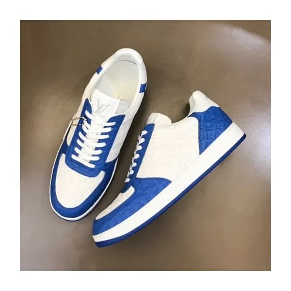 루이비통 남성 블루 스니커즈 - Louis vuitton Mens Blue Sneakers… - 1