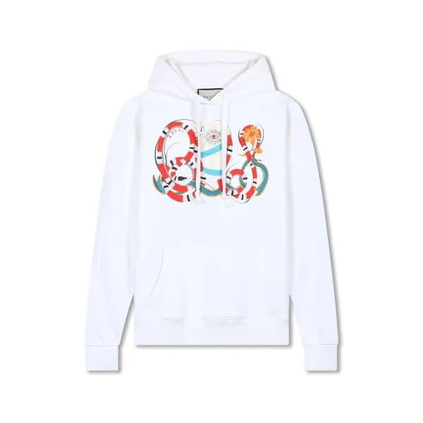 구찌 남/녀 트렌디 화이트 후드티 - Gucci Unisex White Hoodie - … - 1