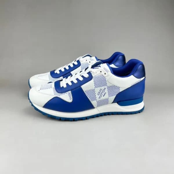 루이비통 남성 블루 스니커즈 - Louis vuitton Mens Blue Sneakers… - 1