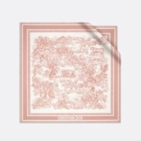 디올 여성 핑크 스카프 - Dior Womens Pink Scarf - di158x - 1