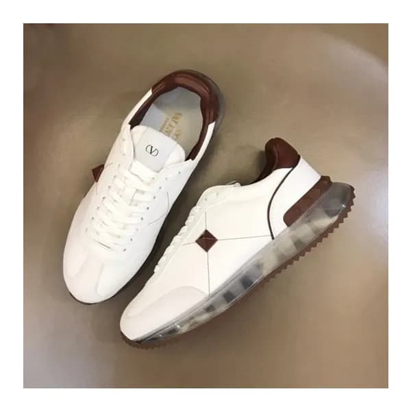발렌티노 남/녀 모던 브라운 스니커즈 - Valentino Unisex Brown Snea… - 1