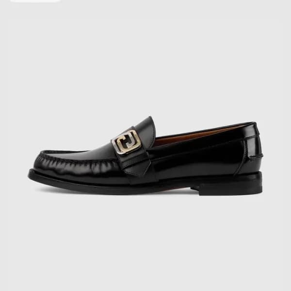 구찌 남성 이니셜 블랙 로퍼 - Gucci Mens Black Loafer - gu563x - 1