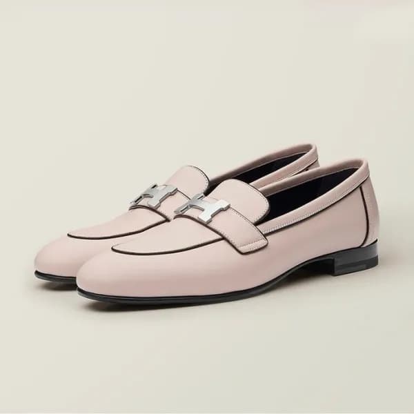 에르메스 여성 화이트 파리 로퍼 - Hermes Womens White Loafer - h… - 1