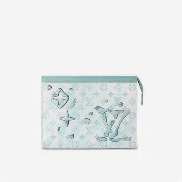 루이비통 남성 블루 클러치 - Louis vuitton Mens Blue Clutch - … - 1