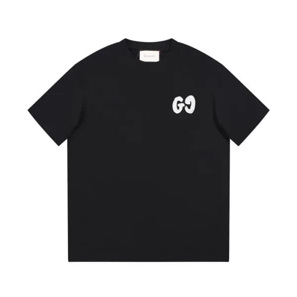 구찌 남/녀 블랙 크루넥 반팔티 - Gucci Unisex Black Short sleev… - 1