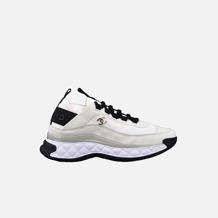 샤넬 여성 믹스드 파이버 화이트 스니커즈 【매장-240만원대】 - Chanel Womens… - 1