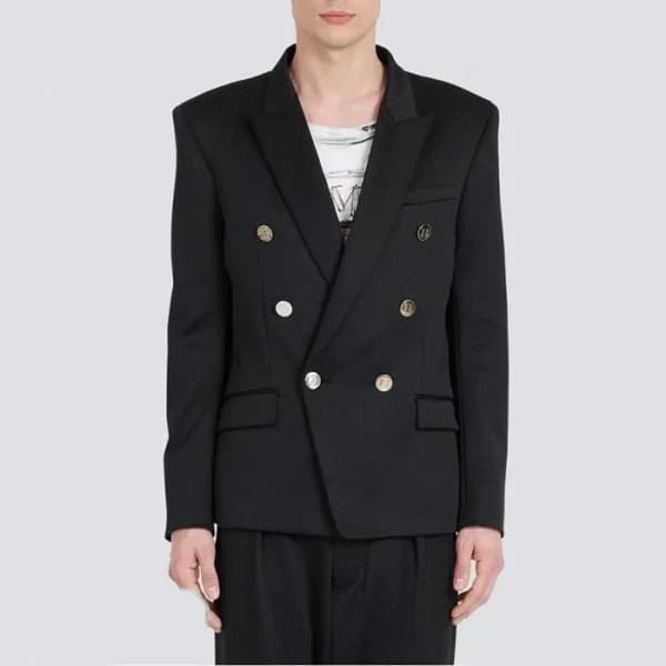 발망 남성 블랙 슈트 자켓 - Balmain Mens Black Suit Jackets -…