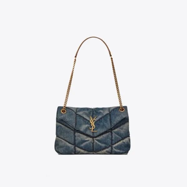 입생로랑 여성 블루 숄더백 - Saint Laurent Womens Blue Shoulde… - 1
