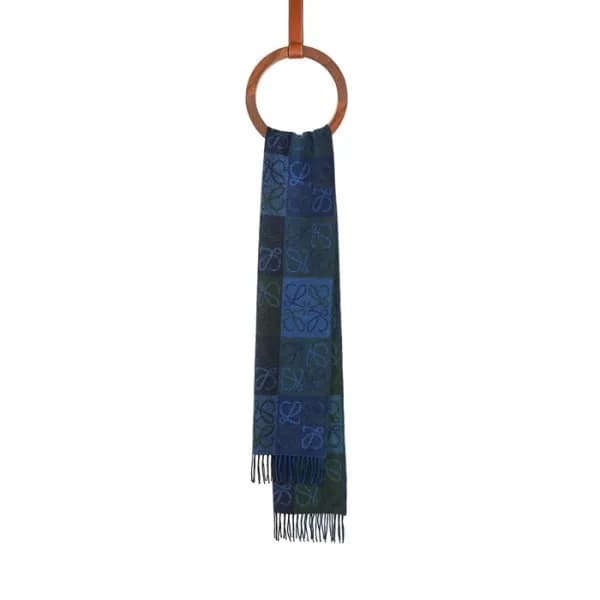 로에베 남/녀 블루 머플러 - Loewe Unisex Blue Muffler -acc173… - 1