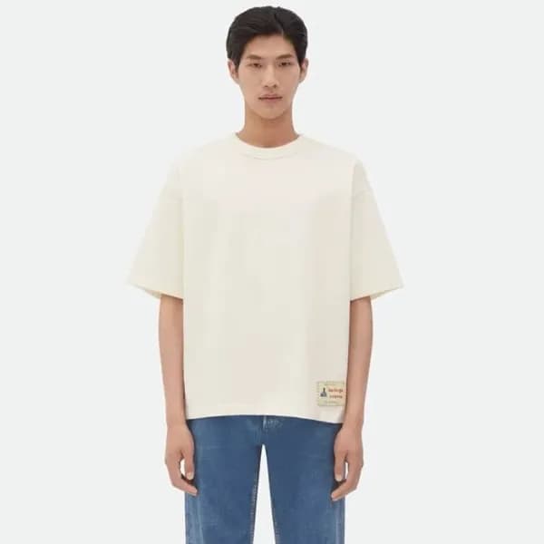 보테가베네타 남성 라운드 반팔티 - Bottega veneta Mens Round Tshi… - 1