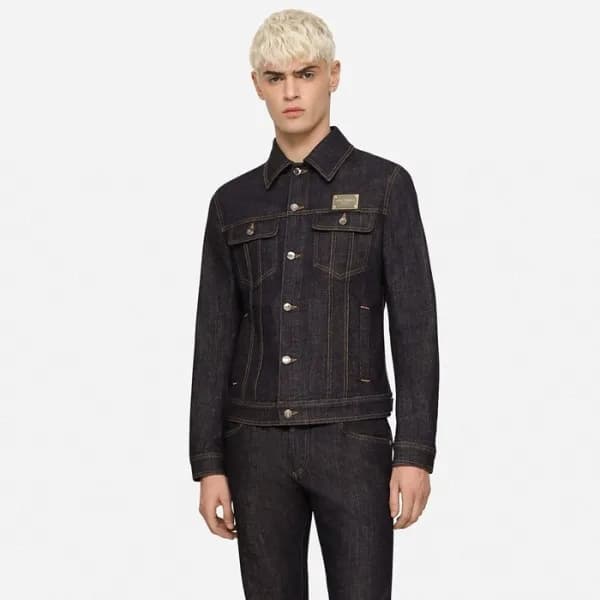 돌체앤가바나 남성 데님 재킷 - Dolce&Gabbana Mens Denim Jacket … - 1