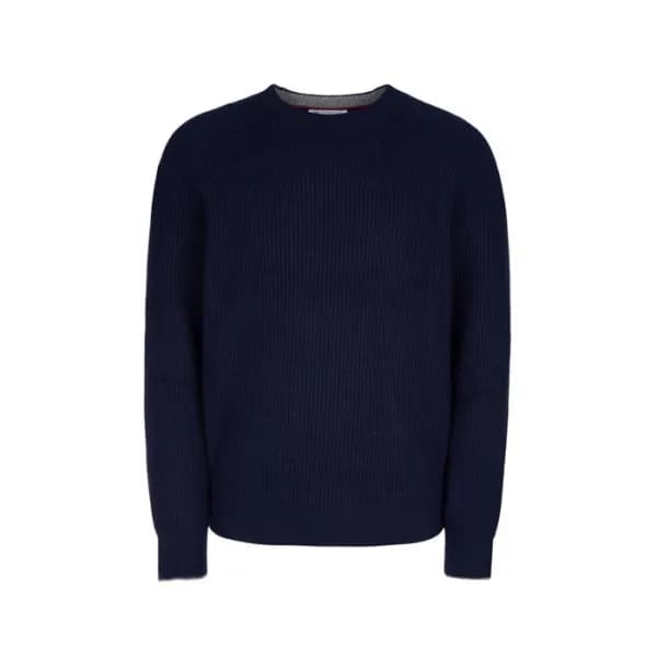 브루넬로쿠치넬리 남성 라운드 니트 - Brunello Cucinelli Mens Round… - 1