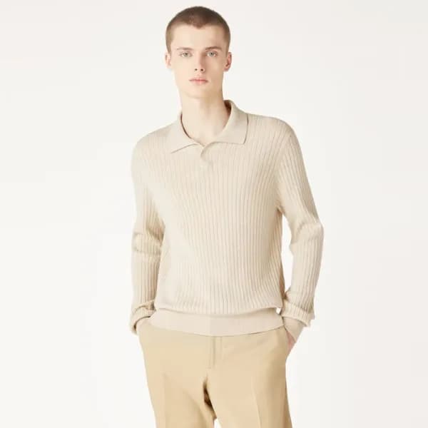 로로피아나 남성 폴로 스웨터 - Loro Piana Mens Polo Sweater - l… - 1