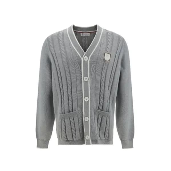 브루넬로쿠치넬리 남성 라운드 니트 - Brunello Cucinelli Mens Round… - 1