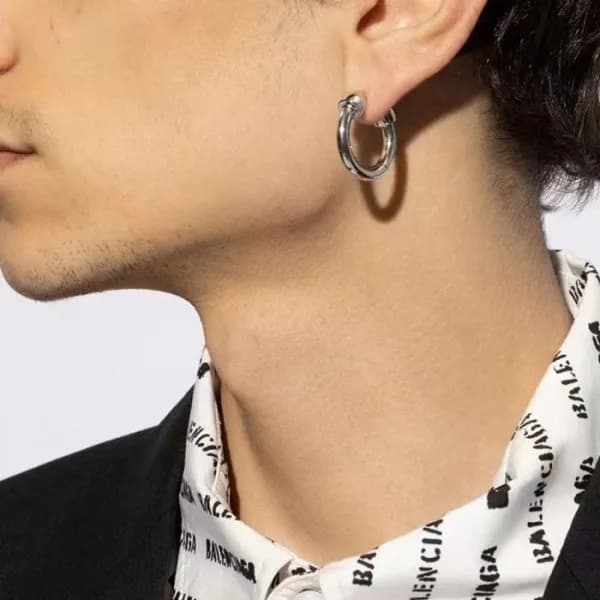 발렌시아가 남/녀 골드 이어링 - Balenciaga Unisex Gold Earring …