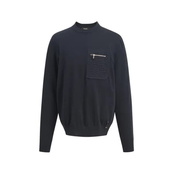 펜디 남성 라운드 스웨터 - Fendi Mens Round Sweater - fec5003… - 1