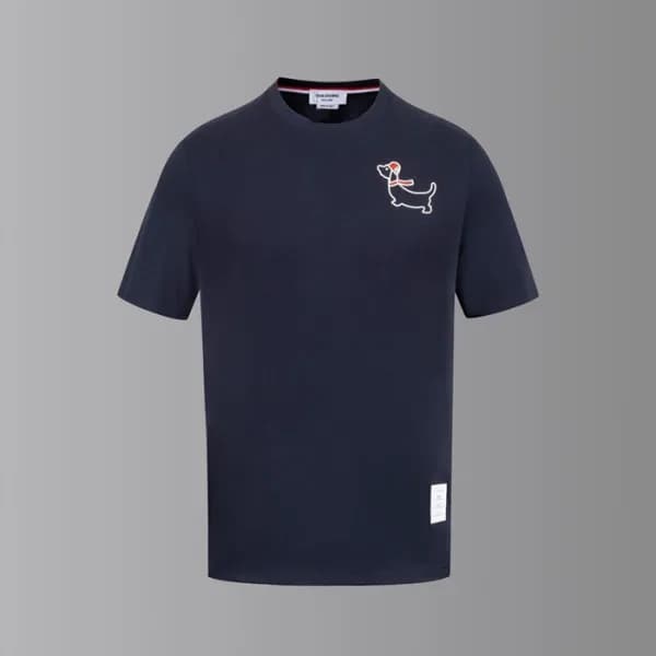 톰브라운 남성 라운드 반팔티 - Thom Browne Mens Round Tshirts -… - 1