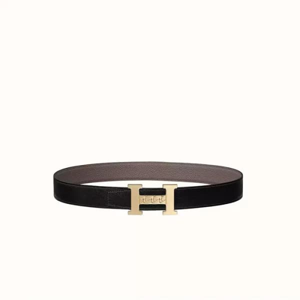 에르메스 남성 H Gourmette 버클 리버서블 벨트 - Hermes Mens H Gou… - 1