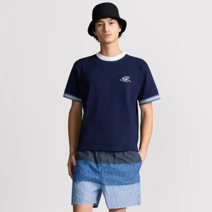 디올 남성 꾸뛰르 은방울꽃 티셔츠 - Dior Mens Couture Silver Bell… - 1