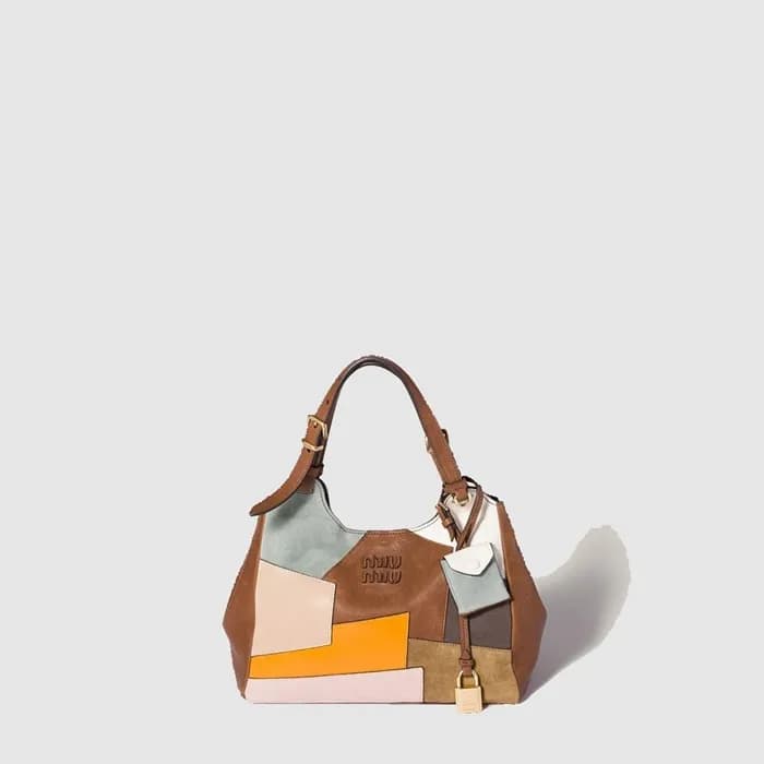 미우미우 여성 패치워크 가죽 핸드백 - Miumiu Womens Patchwork Leat… - 1