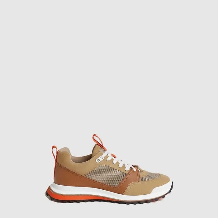 에르메스 남성 가죽 스니커즈 - Hermes Mens Leader Sneakers - he… - 1