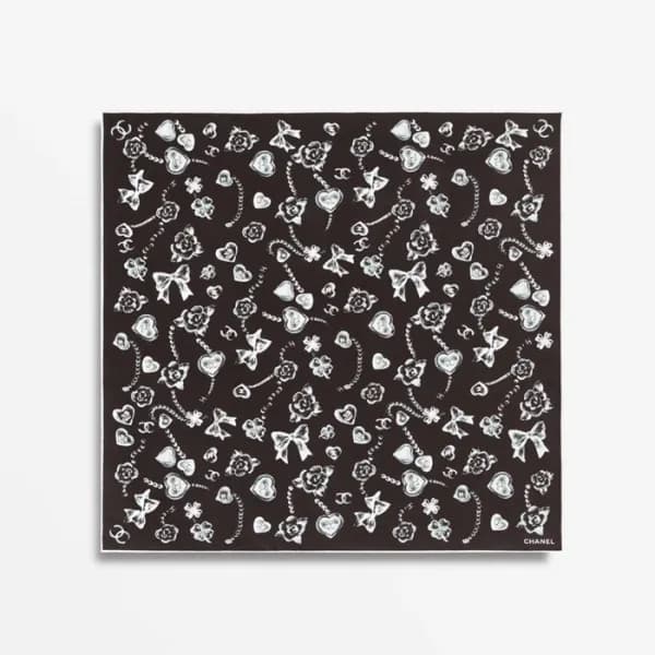샤넬 여성 스퀘어 스카프 - Chanel Womens Square Scarf - acc62… - 1