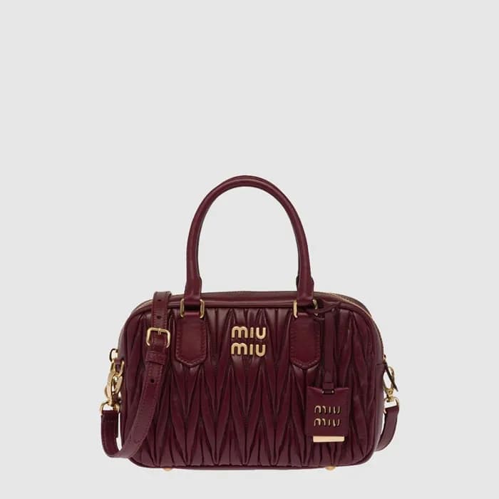 미우미우 여성 아르카디 마테라쎄 나파 가죽 백 - Miumiu Womens Arcadi M… - 1