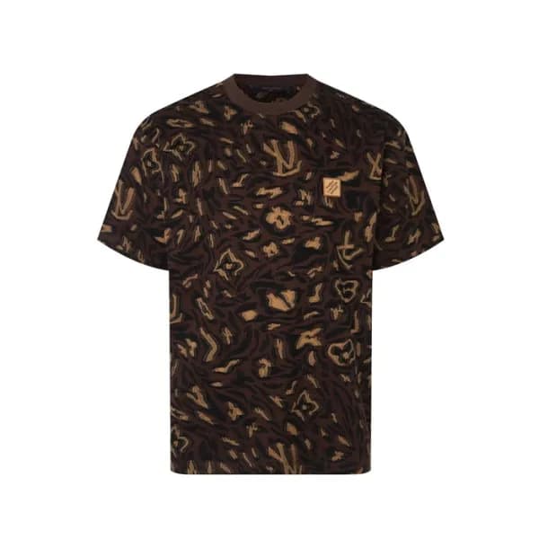 루이비통 남성 라운드 반팔 티셔츠 - Louis vuitton Mens Round Tshi… - 1