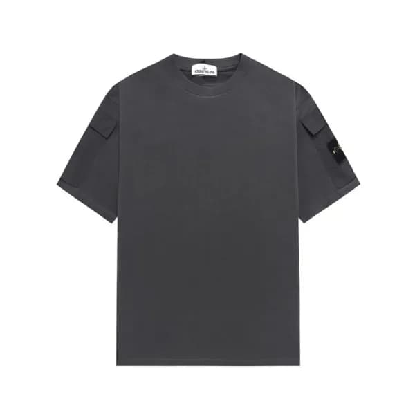스톤아일랜드 남성 라운드 반팔 티셔츠 - Stone Island Mens Round Tsh… - 1