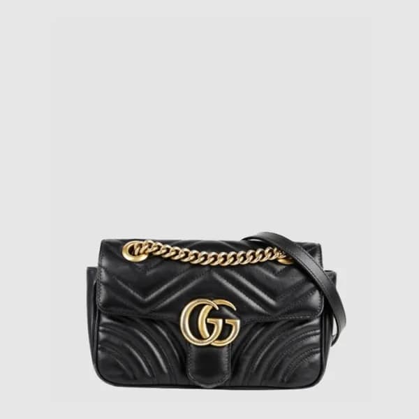 구찌 여성 GG 마몽 마틀라세 미니 숄더백 - Gucci Womens GG Marmont … - 1