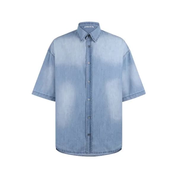 아크네 남성 클래식 반팔 셔츠 - Acne Studios Mens Classic Shirt… - 1