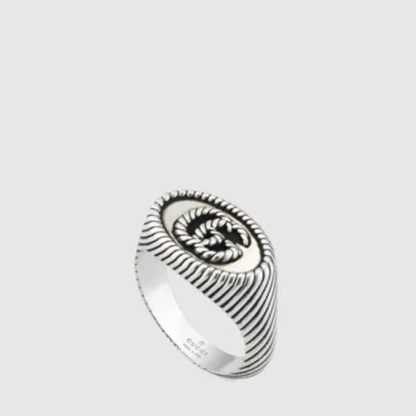 구찌 남/녀 GG 마몽 체인 반지 - Gucci Unisex GG Marmont Chain… - 1