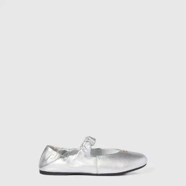 미우미우 여성 루슈 발레리나 - Miu Miu Womens Rouche Ballerina … - 1
