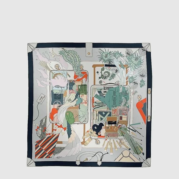 에르메스 여성 배기지 메인 까레 스카프 - Hermes Womens Bagage a Main Scarf - acc8887x - 1
