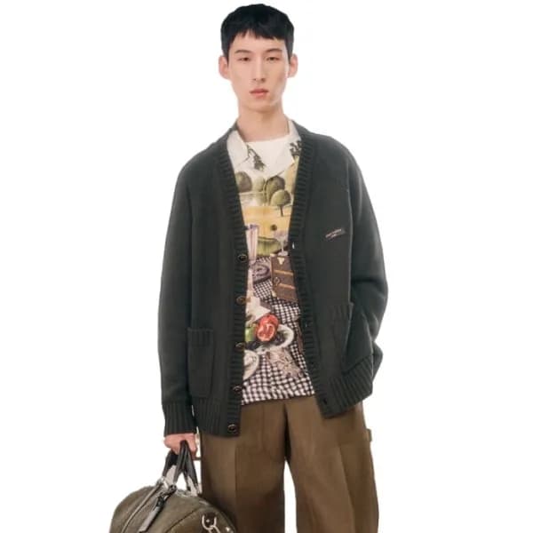 루이비통 여성 브이넥 가디건 - Louis vuitton Womens V-neck Cardigan - lvc17499x - 1