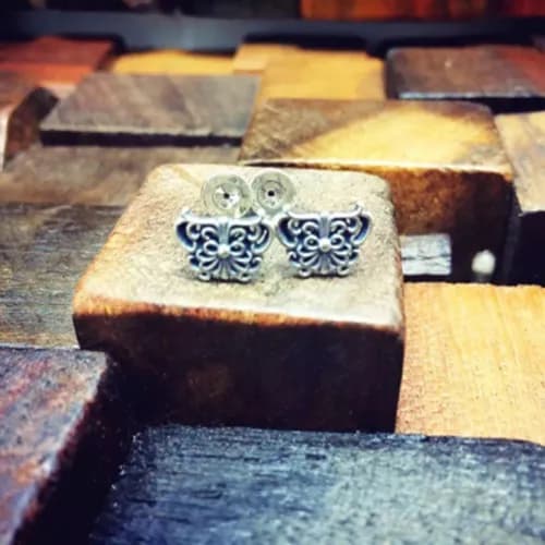 Chrome Hearts Silver earring - 크롬하츠 스텔링 실버 귀걸이 CR… - 1