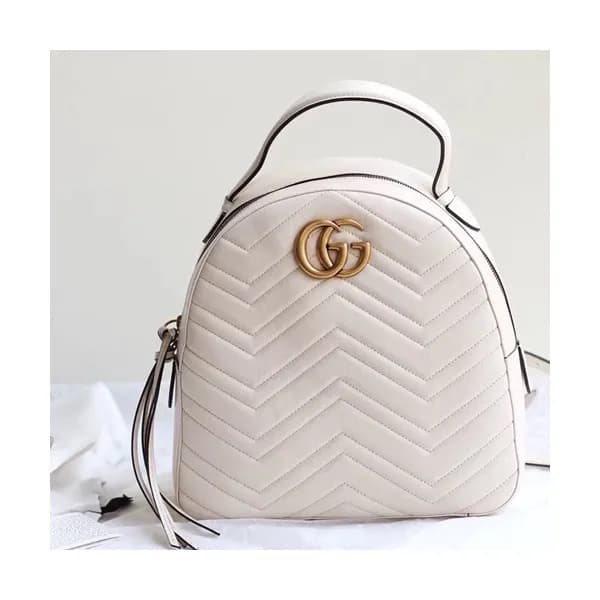 Gucci Marmont Matlase Women Leather Back Pack,22.5… - 1