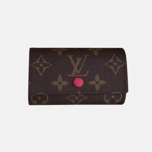 Louis Vuitton 2018 Canvas 6 Key Holder Wallet M607… - 1