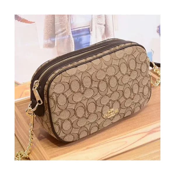 Coach Canvas Camera Shoulder Bag,21cm - 코치 캔버스 카메라… - 1