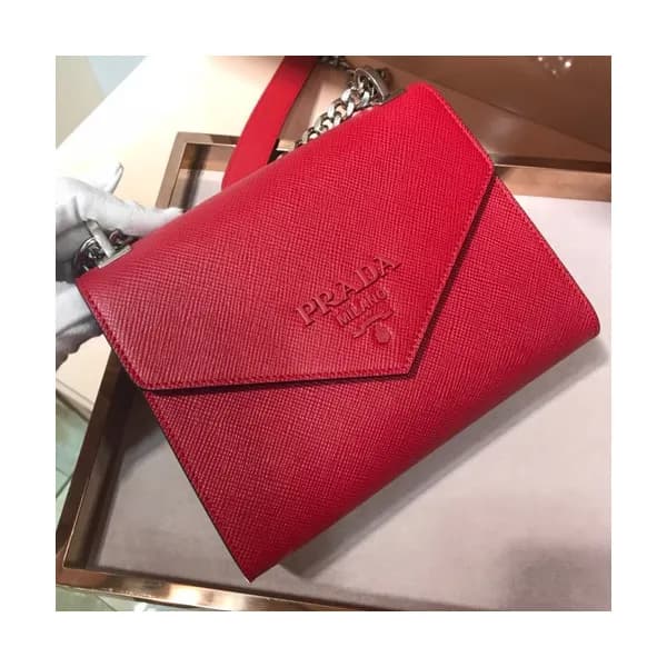 Prada Monochrome Chain Shoulder Bag,21cm - 프라다 모노크… - 1