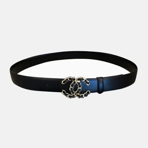 Chanel 2019 Ladies Classic CC Buckle Handicraft Le… - 1
