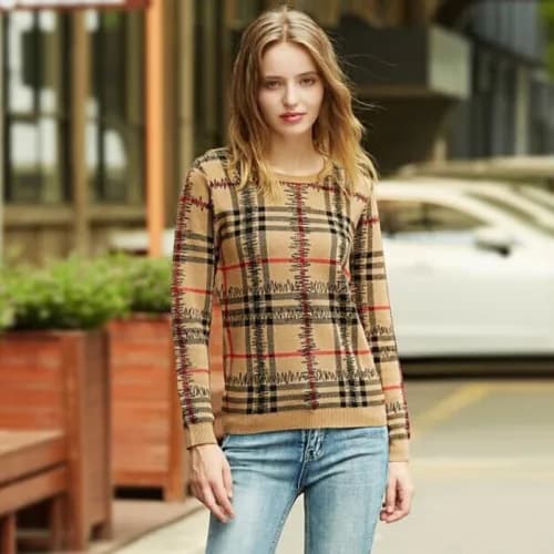 Burberry 2018 London Ladies Wool Crew Neck Sweater… - 1