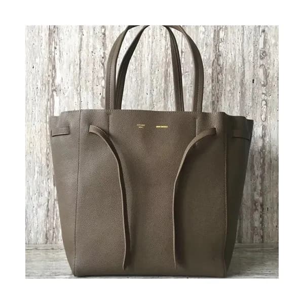 Celine Leather Tote Shoulder Shopper Bag,30CM - 셀린… - 1