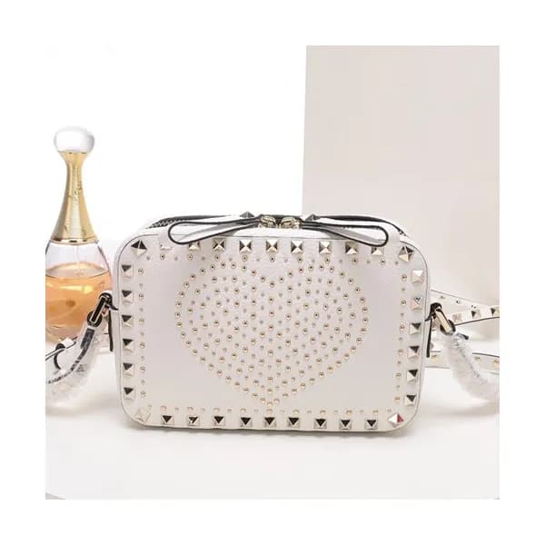 Valentino 2019 Leather Camera Small Shoudler Bag,1… - 1