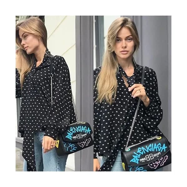 [매장판]Balenciaga 2019 Lock Round Leather Chain Shou… - 1