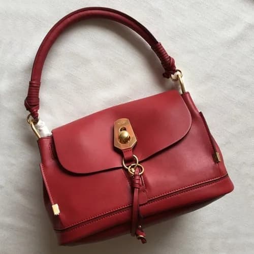 Chole 2019 Owen Leather Tote Shoulder Bag, 32cm - … - 1