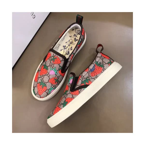 Gucci 2019 Mens strawberry GG Ophidia Slip-on - 구찌… - 1